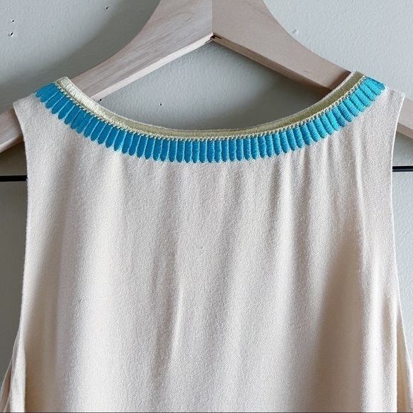 NWT Lilly Pulitzer Embroidered Aubra Shift Dress in Sand Dune, Sleeveless, XXS - Picture 11 of 13